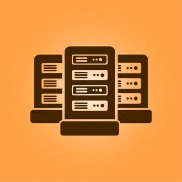 Servers in data center. Stock Illustration
