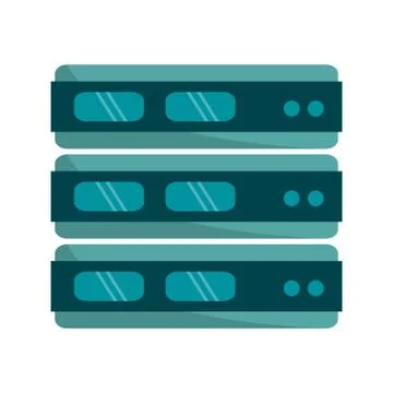 Servers database technology Stock Illustration