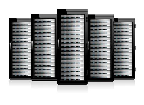 Servers Stock Illustration