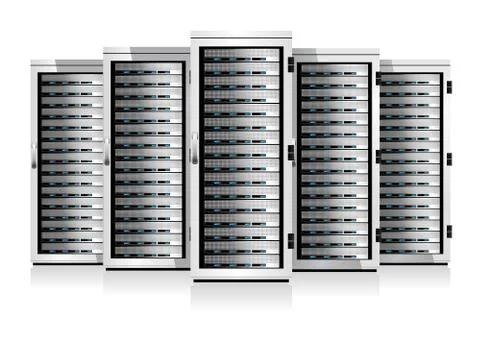 Servers Stock Illustration