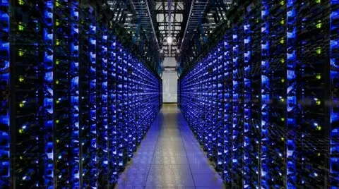 Servers Light Zoom Stock Footage 12454970