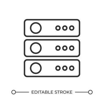 Servers line icon Stockillustratie