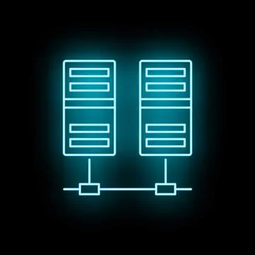 Servers network data center connecting digital information 스톡 일러스트