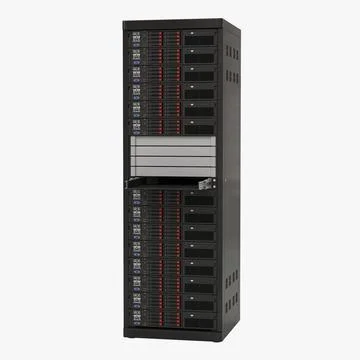 Servers in Rack 2 3D Model