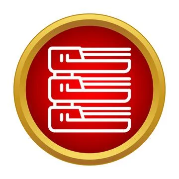 Servers rack computing data center icon Illustrazione stock