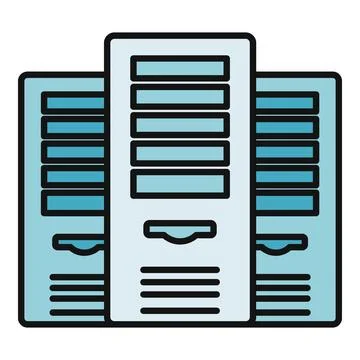 Servers racks hosting data center cloud computing Stock Illustration