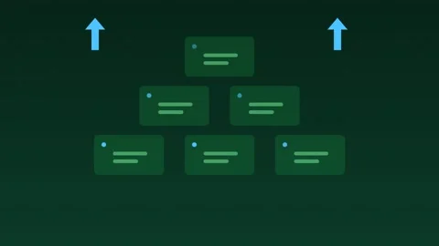 Servers scaling up cloud infrastructure forest cloud loop Stock Footage 342612146