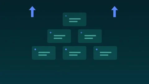 Servers scaling up cloud infrastructure lagoon cloud loop Видео 342612158