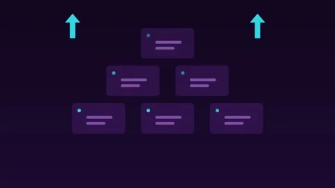 Servers scaling up cloud infrastructure plum cloud loop 스톡 동영상 342612150