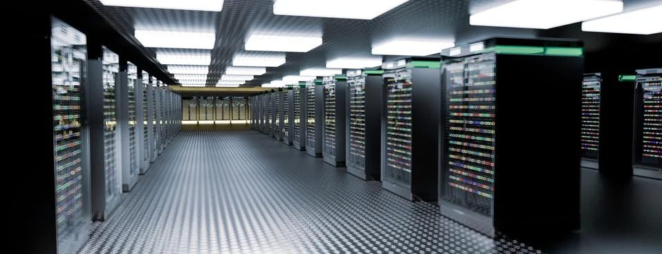 Servers. Server room data center. Backup, hosting, mainframe, farm and computer 스톡 일러스트