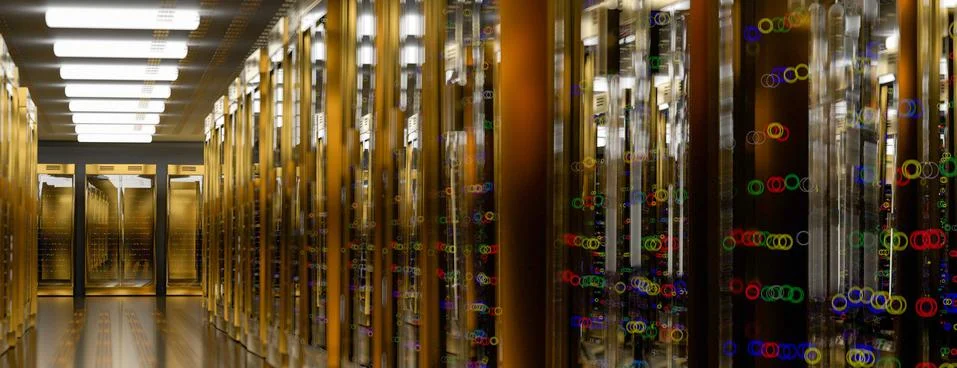Servers. Server room data center. Backup, hosting, mainframe, farm and computer 스톡 일러스트