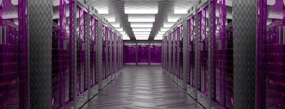 Servers. Servers room data center. Backup, mining, hosting, mainframe, farm and Ilustración de archivo