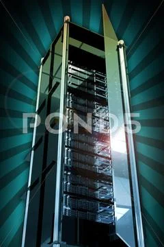 Servers tower Stock Illustration