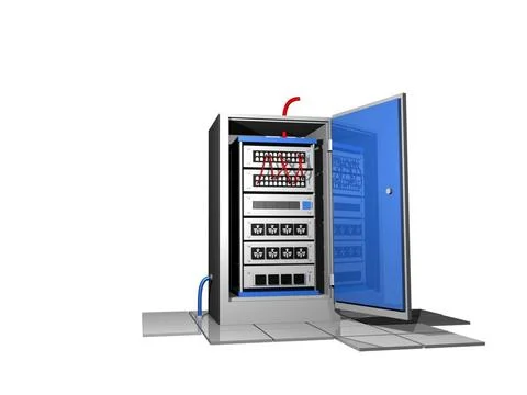  Serverschrank in 3d 3d server console Copyright: xZoonar.com/TobiasxArhel... Stock-Fotos
