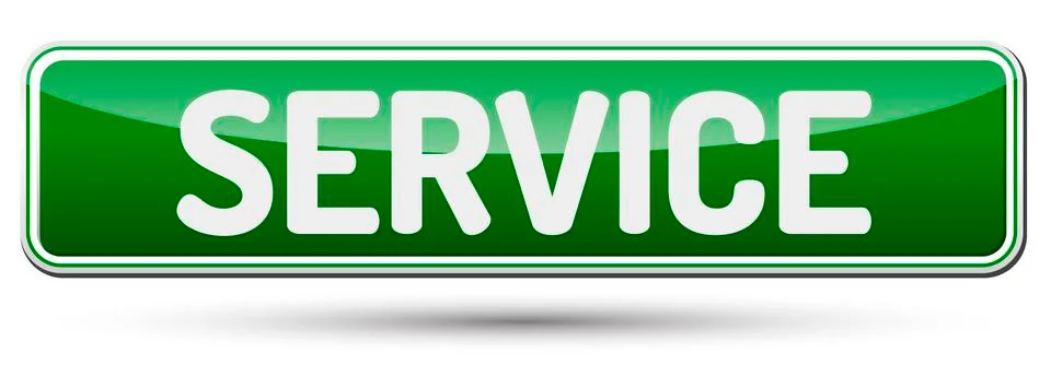 SERVICE - Abstract beautiful button with text. Stock Illustration