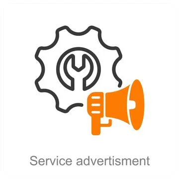 Service advertisement Stock Illustration