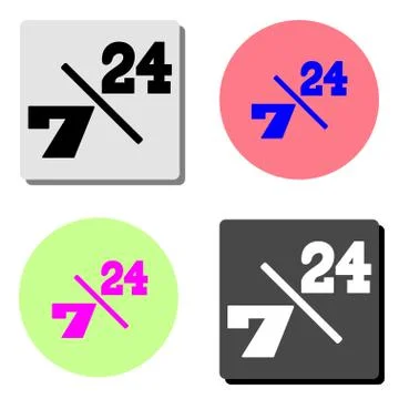 Service and support for customers. flat vector icon Stock Illustration