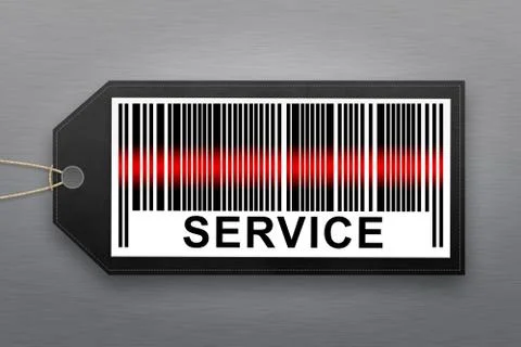Service barcode Foto stock