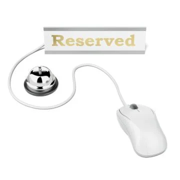 Service bell with Computer Mouse Stock Illustration