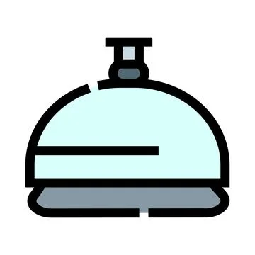 Service bell for customer service calling assistance Stock Illustration