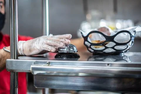 Service bell in the kitchen Stock Photos