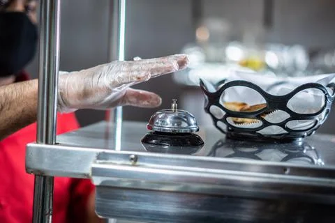 Service bell in the kitchen Stock Photos