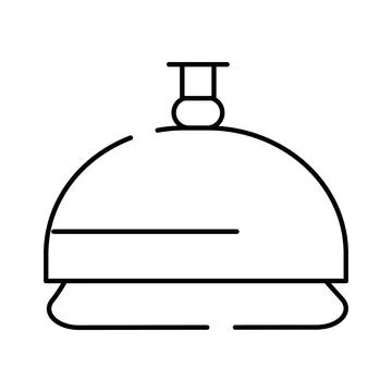 Service bell ringing for customer assistance illustration Stock Illustration