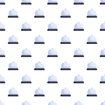 Service bell seamless pattern representing hospitality and assistance Stock Illustration