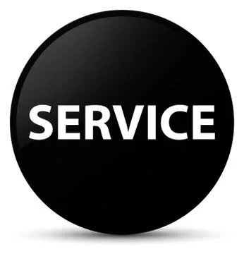 Service black round button Stock Illustration