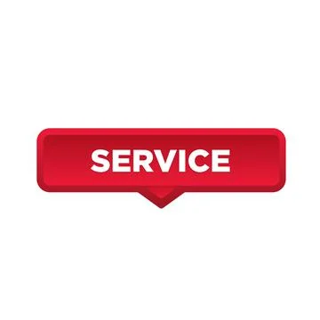 Service button, sign, label, icon. Service speech bubble. Illustrazione stock