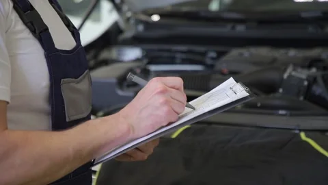 Service of the car in the technical center. Stock Footage 147974924