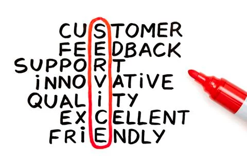 Service chart with red marker Stock Photos