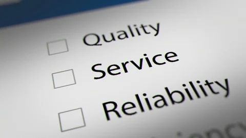 Service Check box with Customer Expectation Service Stock Footage 125695794
