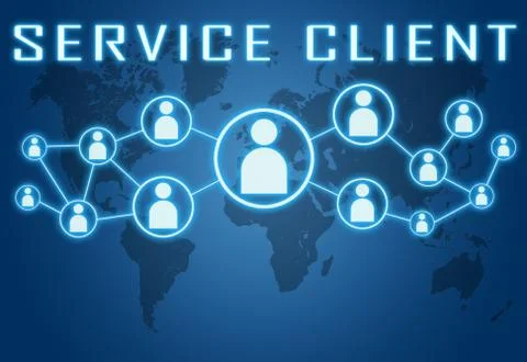 Service Client Stock Illustration