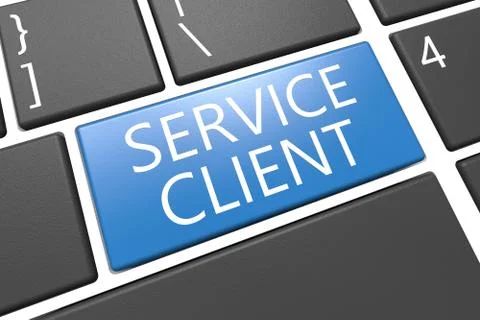 Service Client Stock Illustration