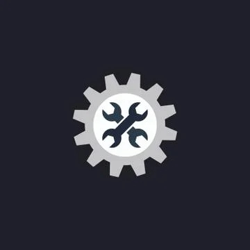 Service computer symbol 스톡 일러스트