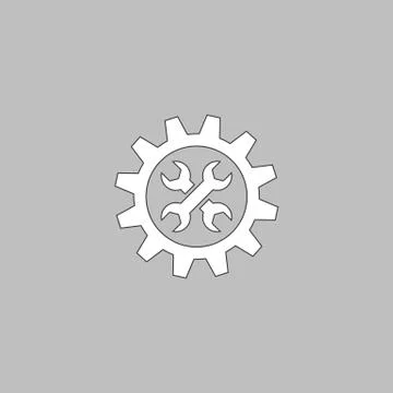 Service computer symbol 스톡 일러스트