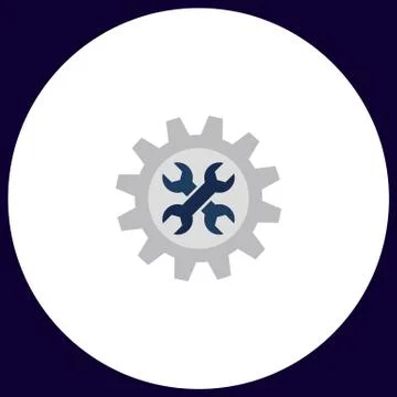 Service computer symbol 스톡 일러스트