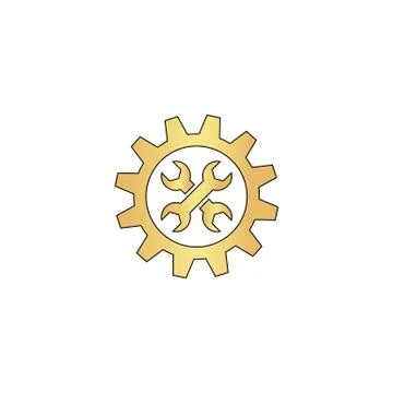 Service computer symbol 스톡 일러스트