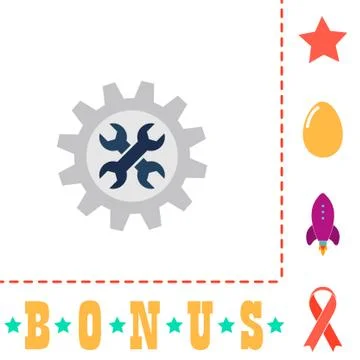 Service computer symbol Stock Illustration