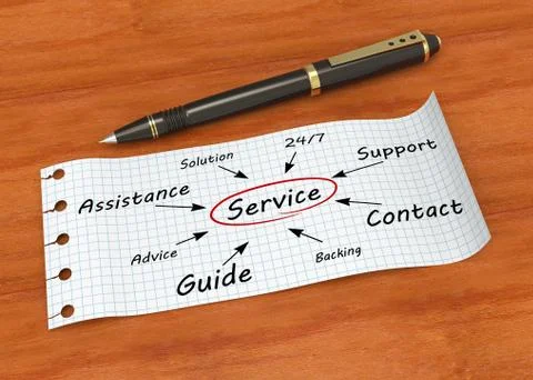 Service concept Stock Illustration