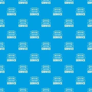 Service conditioner pattern seamless blue Stock Illustration