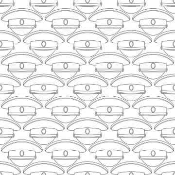 Service contour cap pattern 스톡 일러스트