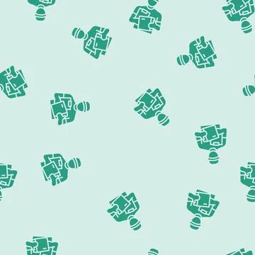 Service courier glyph seamless pattern Stock Illustration