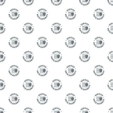 Service data security pattern seamless Stock Illustration
