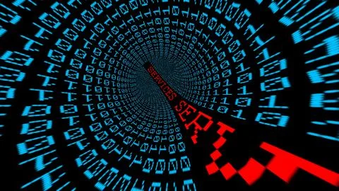 Service data tunnel Illustrazione stock