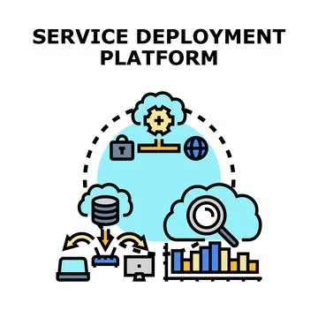 Service deployment platform for software cloud systems 库存插图