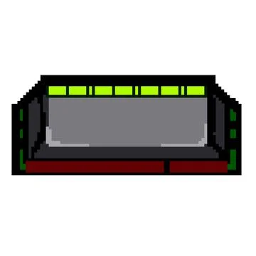 Service desktop memory game pixel art vector illustration Illustrazione stock
