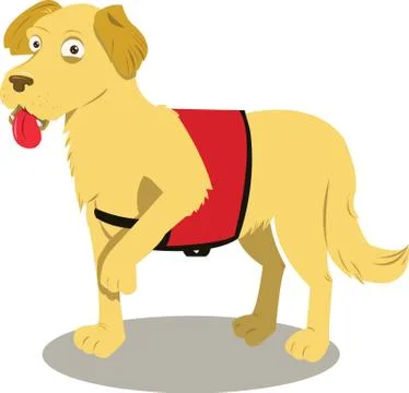 Service dog Stock Illustration