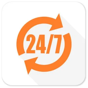 Service flat icon Stock Illustration